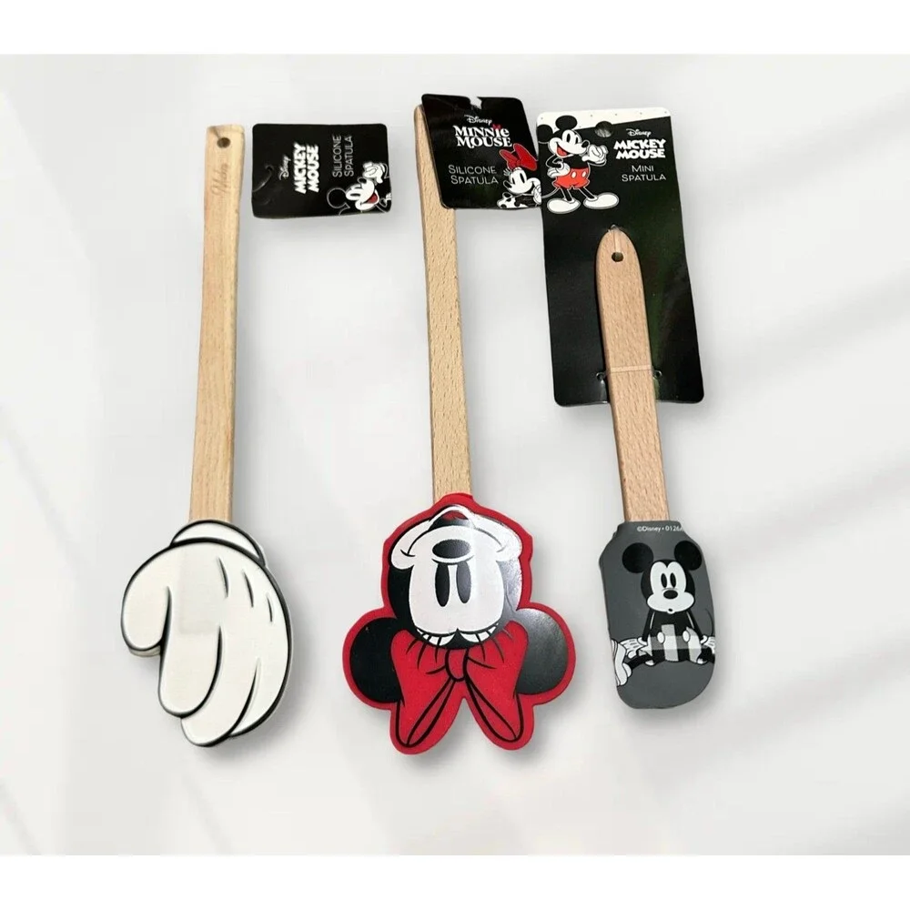 Disney Mickey & Minnie Mouse Silicone Spatula Set